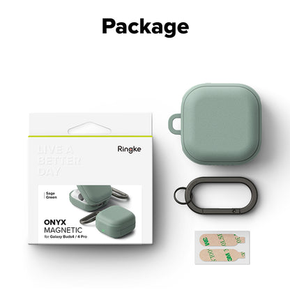 Etui Ringke Onyx Magnetic dla Samsung Galaxy Buds4 / Buds4 Pro, Zielone