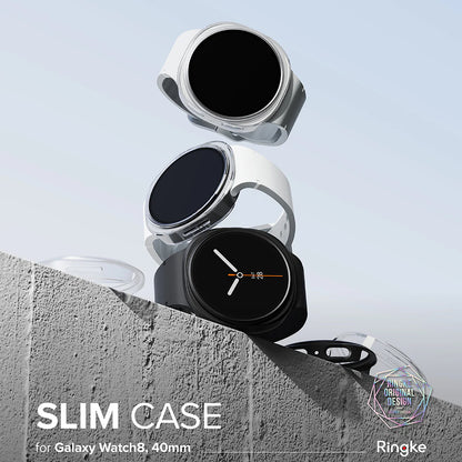Etui Ringke Slim do Samsung Galaxy Watch8 40mm, Zestaw 2 sztuki, Przezroczyste
