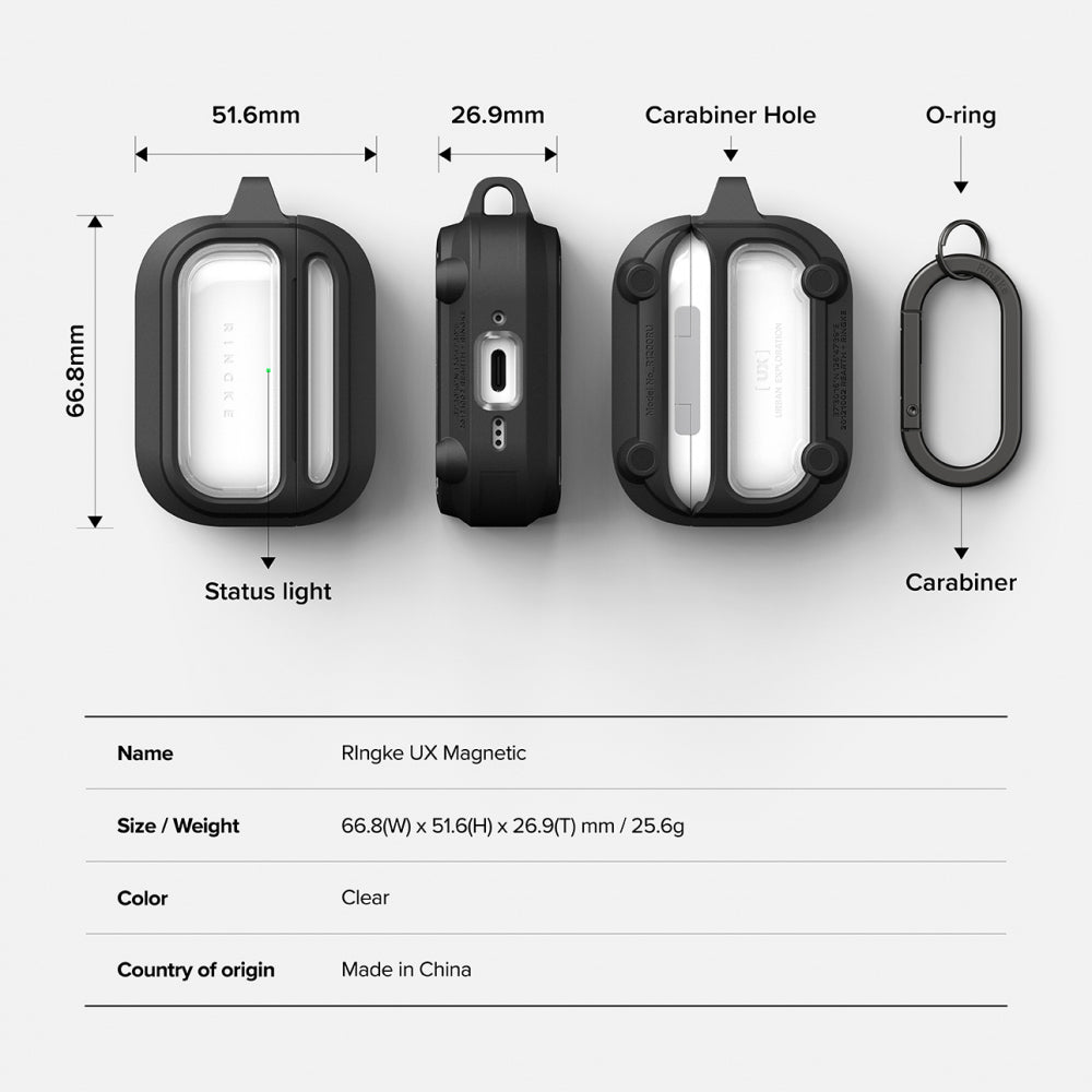 Etui Ringke UX do Apple AirPods Pro 3, Przezroczyste