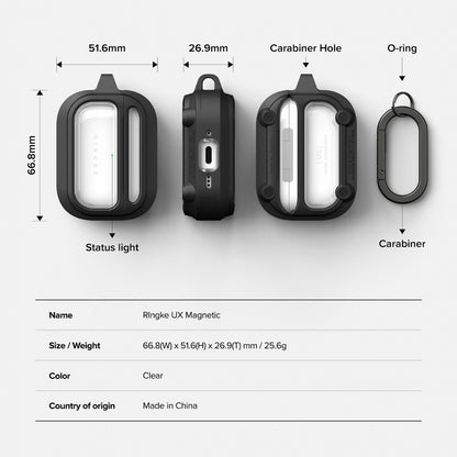 Etui Ringke UX do Apple AirPods Pro 3, Przezroczyste