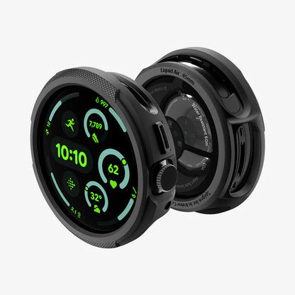 Spigen Liquid Air Case for Google Pixel Watch 4 45mm, Matte Black ACS11222