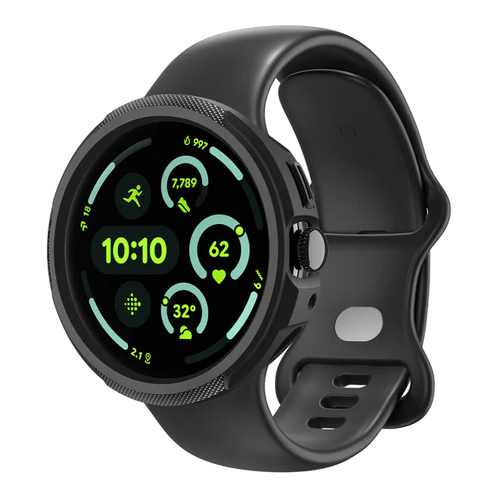 Spigen Liquid Air Case for Google Pixel Watch 4 45mm, Matte Black ACS11222