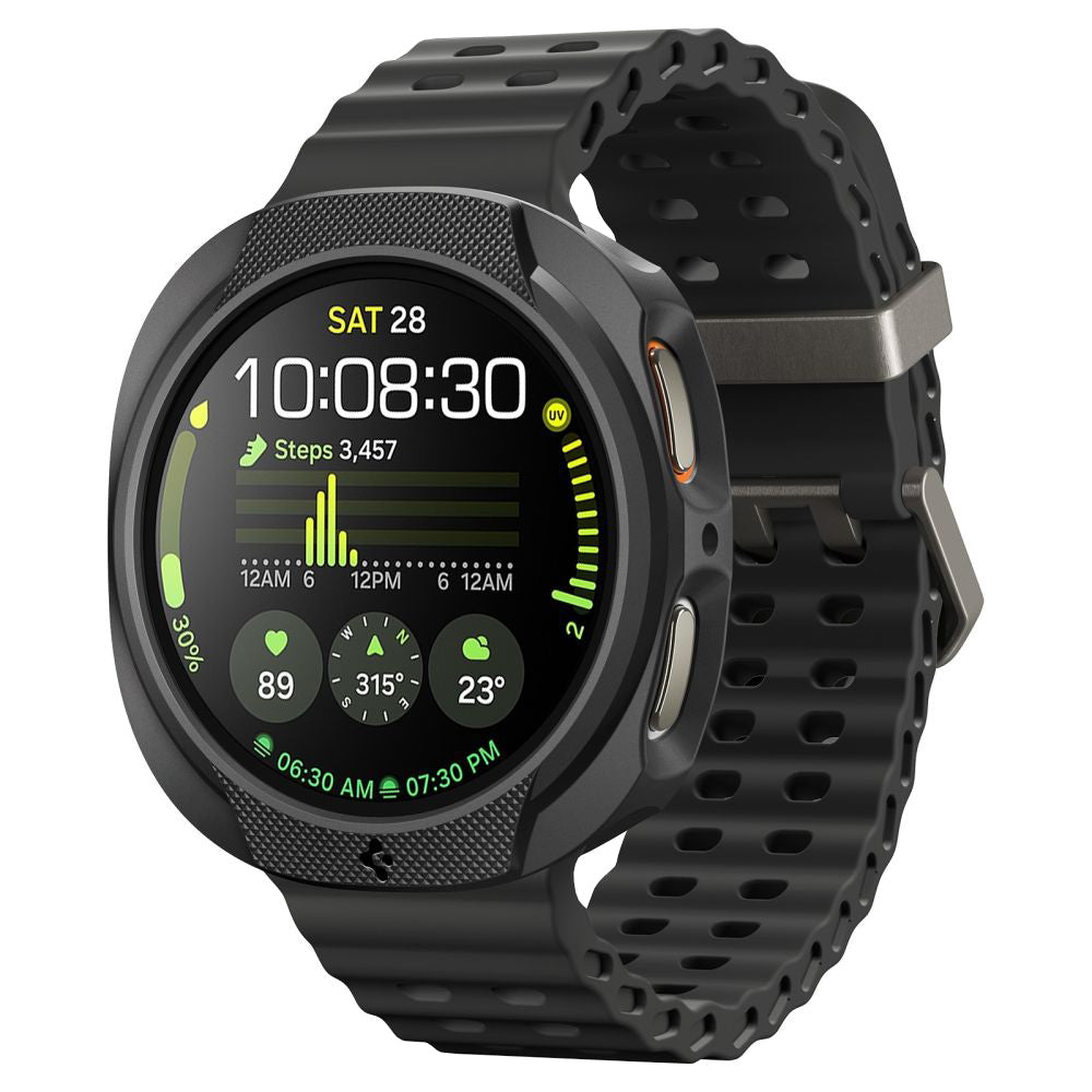 Etui Spigen Liquid Air do Samsung Galaxy Watch8 40mm, Matowe Czarne ACS09840