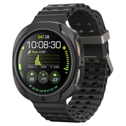 Etui Spigen Liquid Air do Samsung Galaxy Watch8 40mm, Matowe Czarne ACS09840