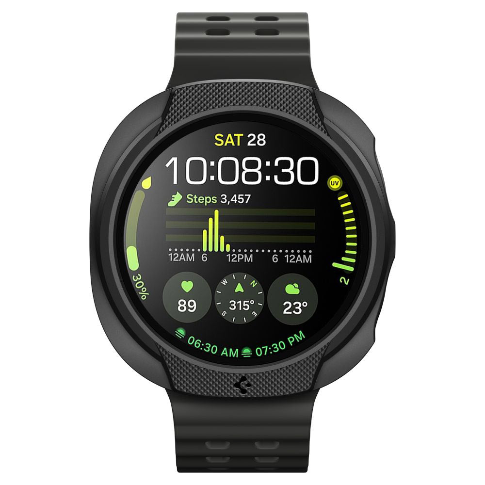 Etui Spigen Liquid Air do Samsung Galaxy Watch8 44mm, czarne matowe ACS09839