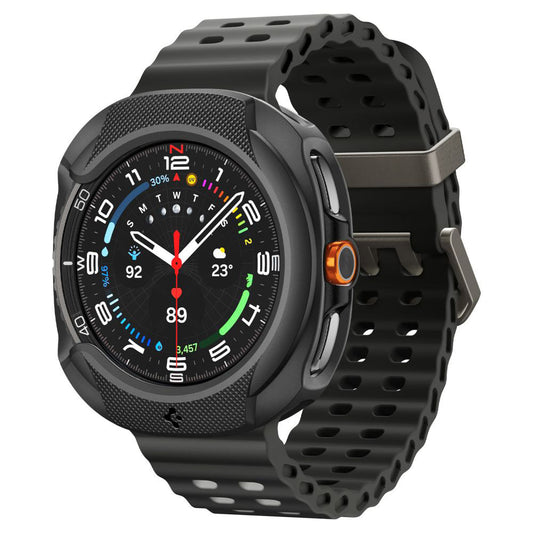 Etui Spigen Liquid Air do Samsung Galaxy Watch8 Classic, Matowe Czarne ACS09841