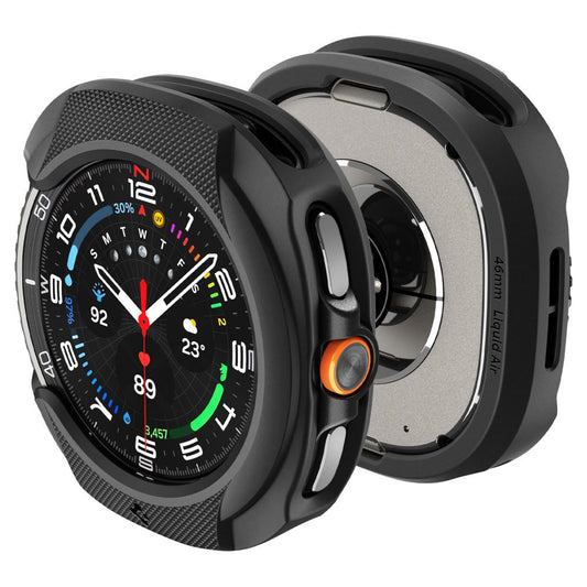 Etui Spigen Liquid Air do Samsung Galaxy Watch8 Classic, Matowe Czarne ACS09841