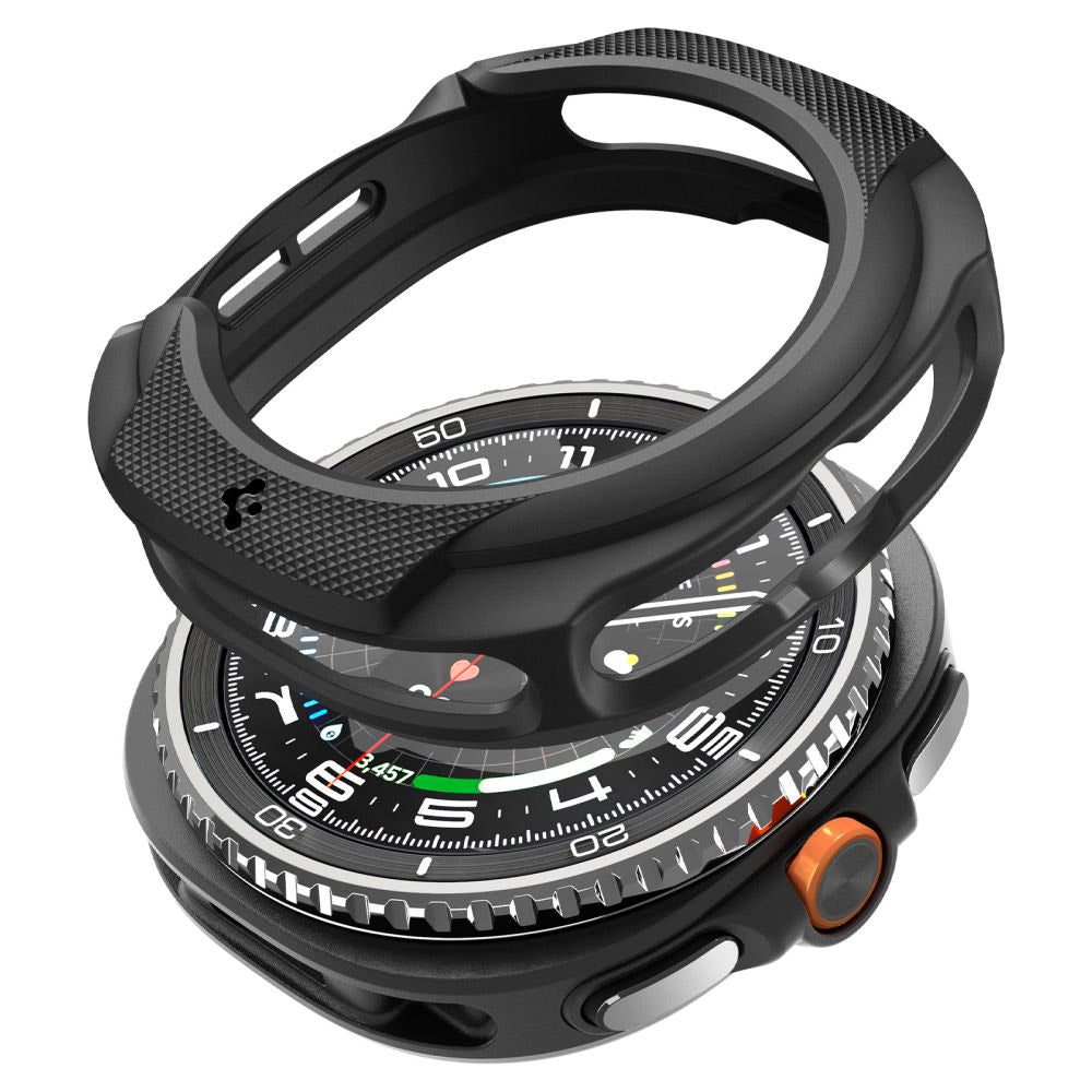 Etui Spigen Liquid Air do Samsung Galaxy Watch8 Classic, Matowe Czarne ACS09841
