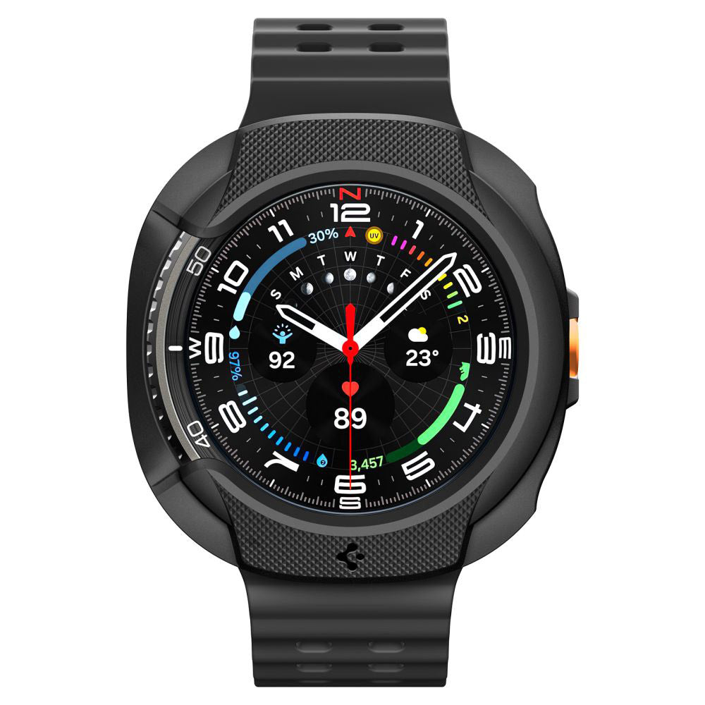Etui Spigen Liquid Air do Samsung Galaxy Watch8 Classic, Matowe Czarne ACS09841