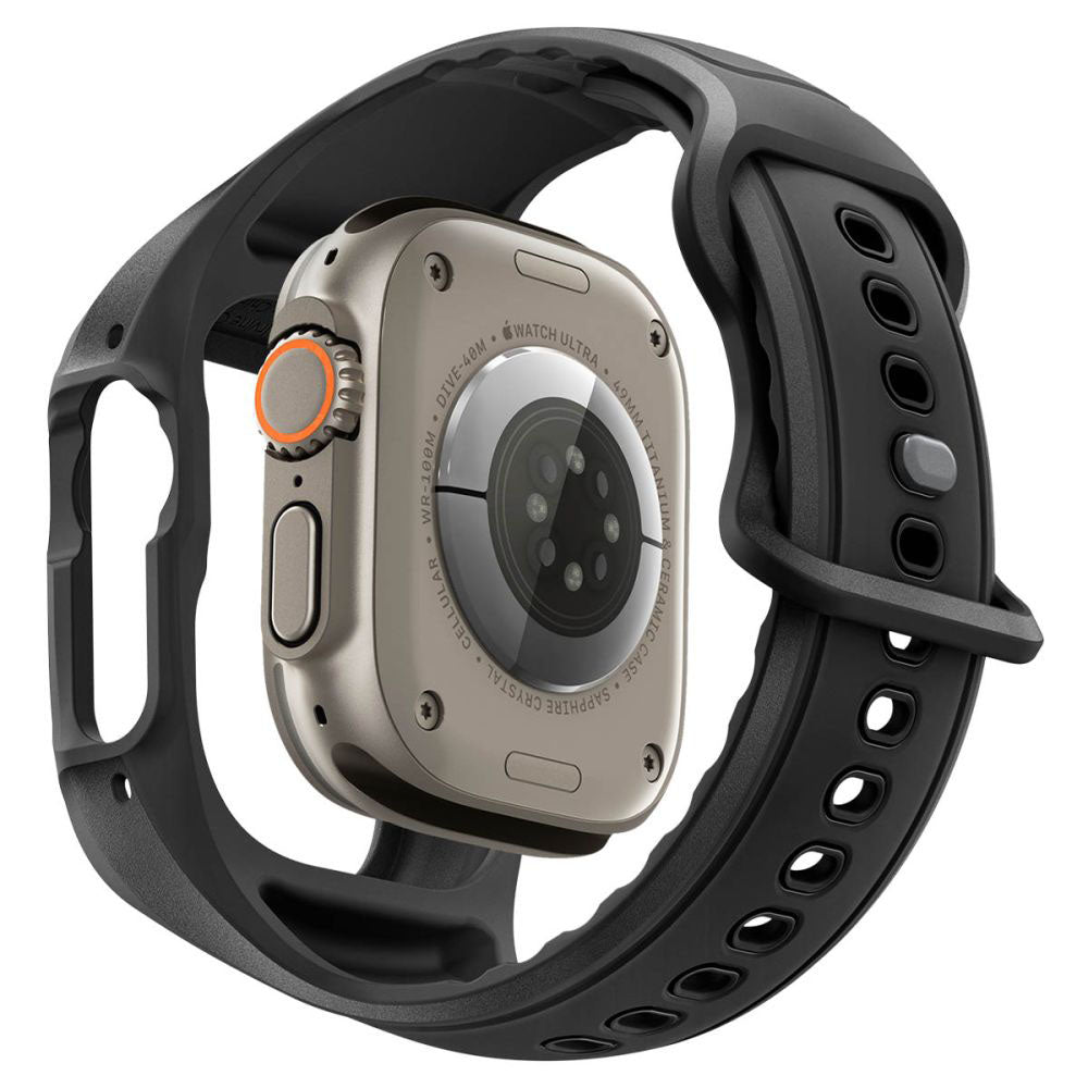 Etui Spigen Liquid Air Pro z ochroną ekranu do Apple Watch Ultra Series, matowa czarna ACS11416