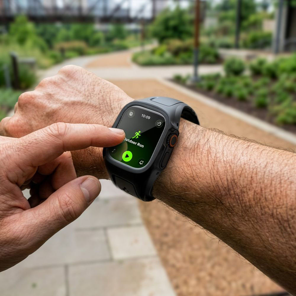 Etui Spigen Liquid Air Pro z ochroną ekranu do Apple Watch Ultra Series, matowa czarna ACS11416