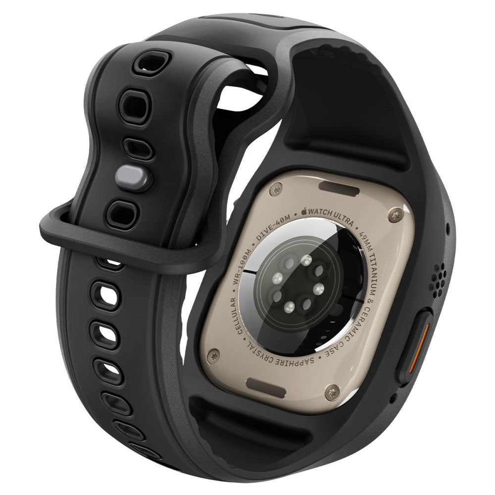 Etui Spigen Liquid Air Pro z ochroną ekranu do Apple Watch Ultra Series, matowa czarna ACS11416