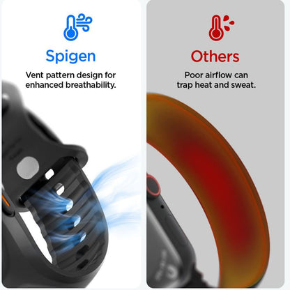 Etui Spigen Liquid Air Pro z ochroną ekranu do Apple Watch Ultra Series, matowa czarna ACS11416