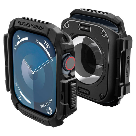 Etui Spigen Rugged Armor dla Apple Watch Series 10 / 11 42mm, Czarne ACS08585