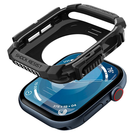 Etui Spigen Rugged Armor dla Apple Watch Series 10 / 11 42mm, Czarne ACS08585