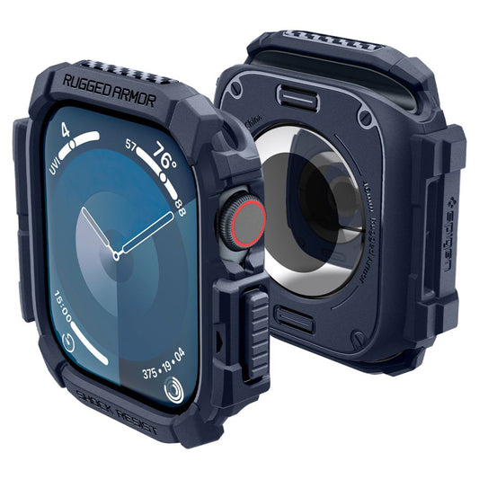 Etui Spigen Rugged Armor dla Apple Watch Series 10 / 11 46mm, Granatowe ACS08599