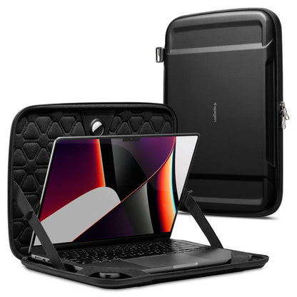 Etui Spigen Rugged Armor na laptopa 13 cali - 14 cali, czarne AFA04270