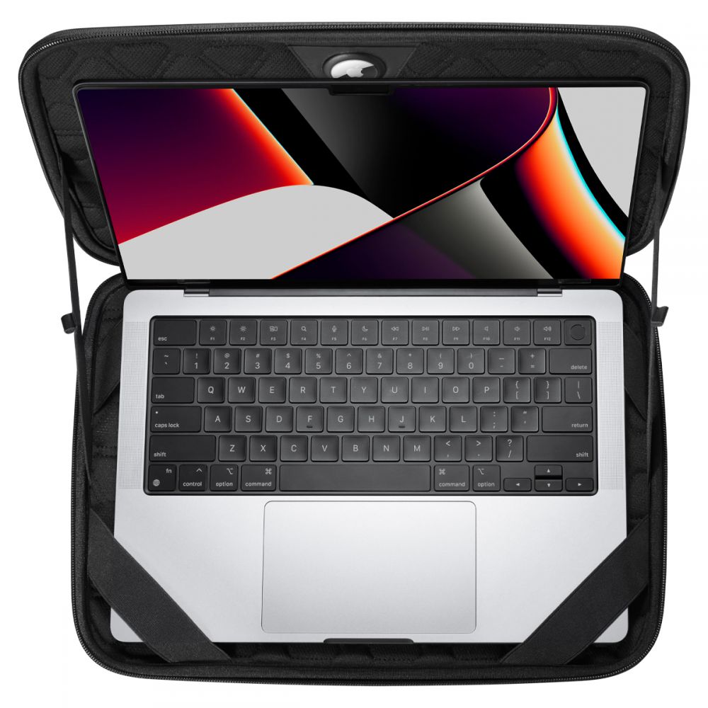 Etui Spigen Rugged Armor na laptopa 13 cali - 14 cali, czarne AFA04270