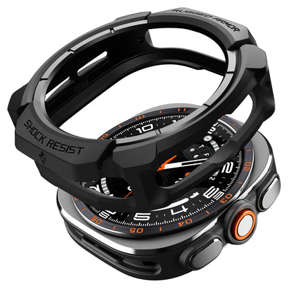 Etui Spigen Rugged Armor do Samsung Galaxy Watch Ultra2, czarne matowe ACS11611