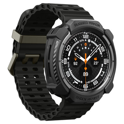 Etui Spigen Rugged Armor do Samsung Galaxy Watch Ultra2, czarne matowe ACS11611