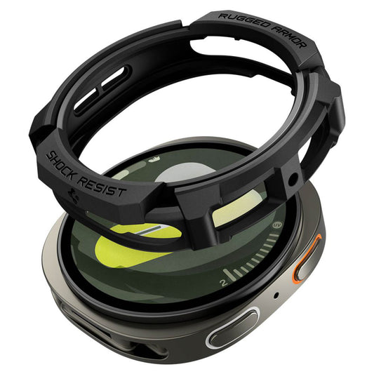 Etui Spigen Rugged Armor dla Samsung Galaxy Watch8 40mm, Czarne ACS10004