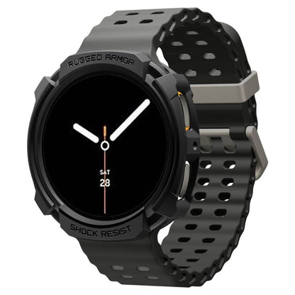 Etui Spigen Rugged Armor do Samsung Galaxy Watch8 44mm, Czarny Mat ACS10006