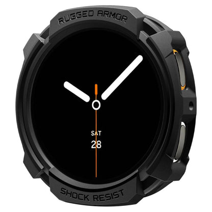 Etui Spigen Rugged Armor do Samsung Galaxy Watch8 44mm, Czarny Mat ACS10006