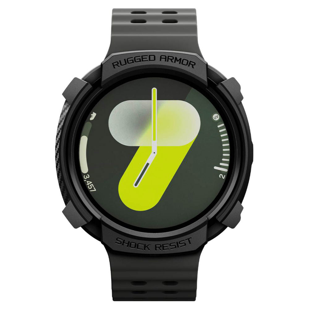Etui Spigen Rugged Armor do Samsung Galaxy Watch8 44mm, Czarny Mat ACS10006