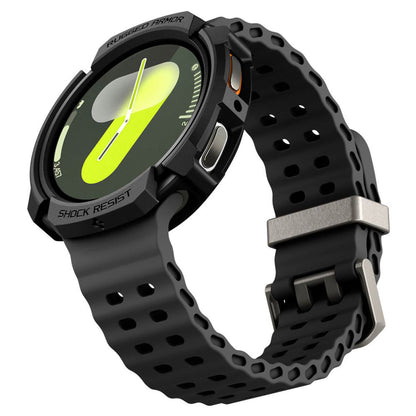 Etui Spigen Rugged Armor do Samsung Galaxy Watch8 44mm, Czarny Mat ACS10006