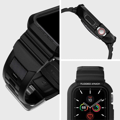 Spigen Rugged Armor Pro Case for Apple Watch 44mm Series, Black 062CS25324