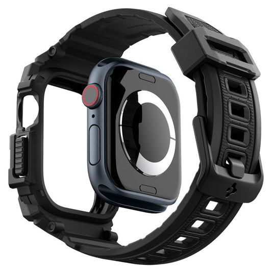 Etui Spigen Rugged Armor Pro dla Apple Watch Series 10 42mm, Czarne Matowe ACS08591