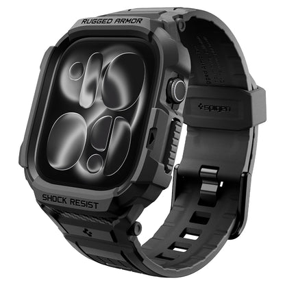 Spigen Rugged Armor Pro Case for Apple Watch Series 12 42mm, Matte Black ACS11883