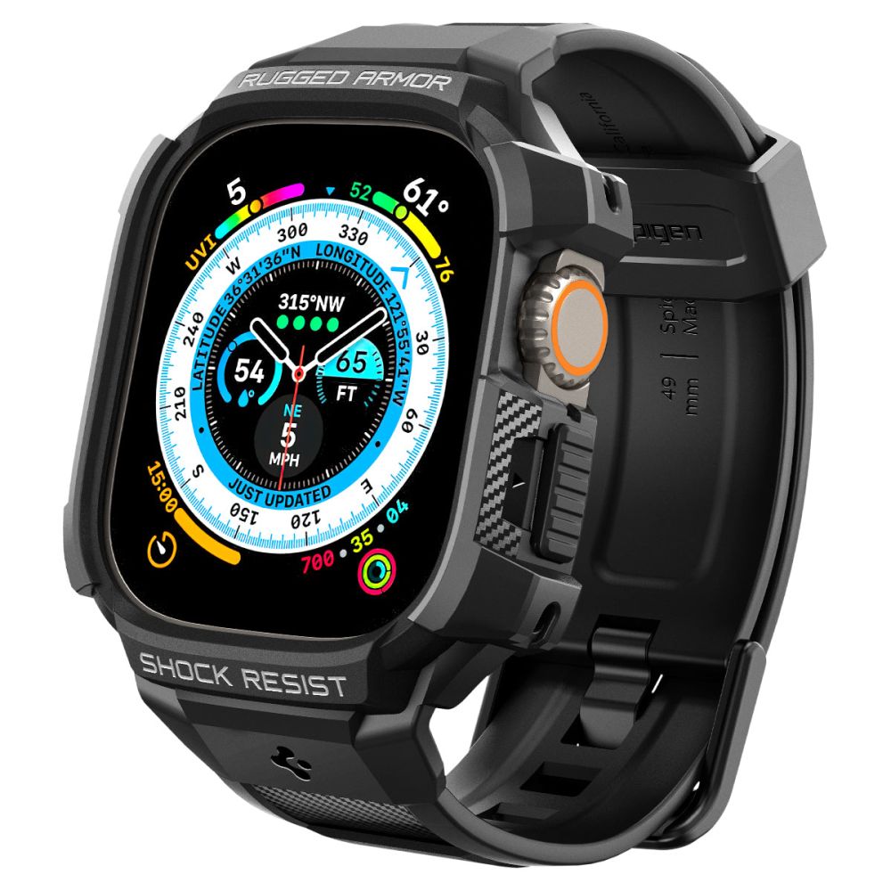 Etui Spigen Rugged Armor Pro dla Apple Watch Ultra Series, Czarne