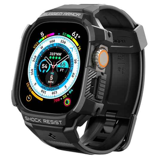 Etui Spigen Rugged Armor Pro dla Apple Watch Ultra Series, Czarne