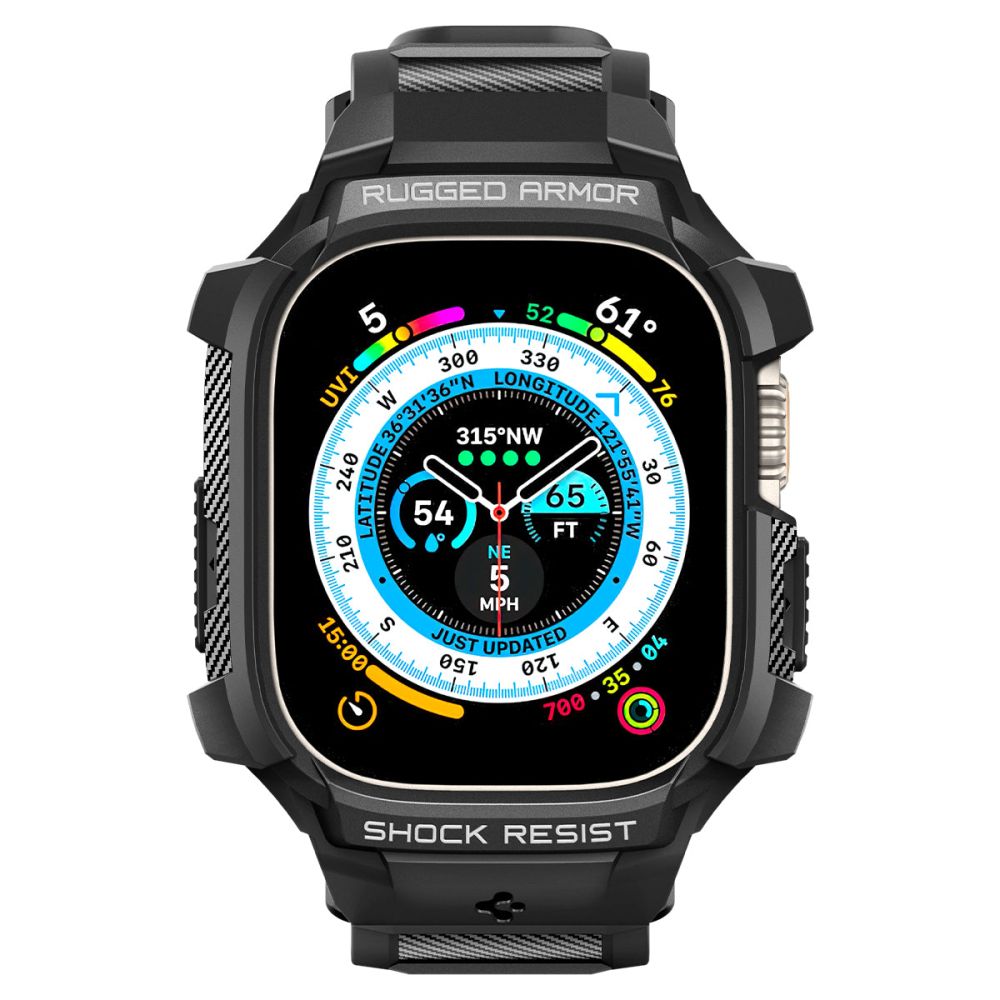 Etui Spigen Rugged Armor Pro dla Apple Watch Ultra Series, Czarne