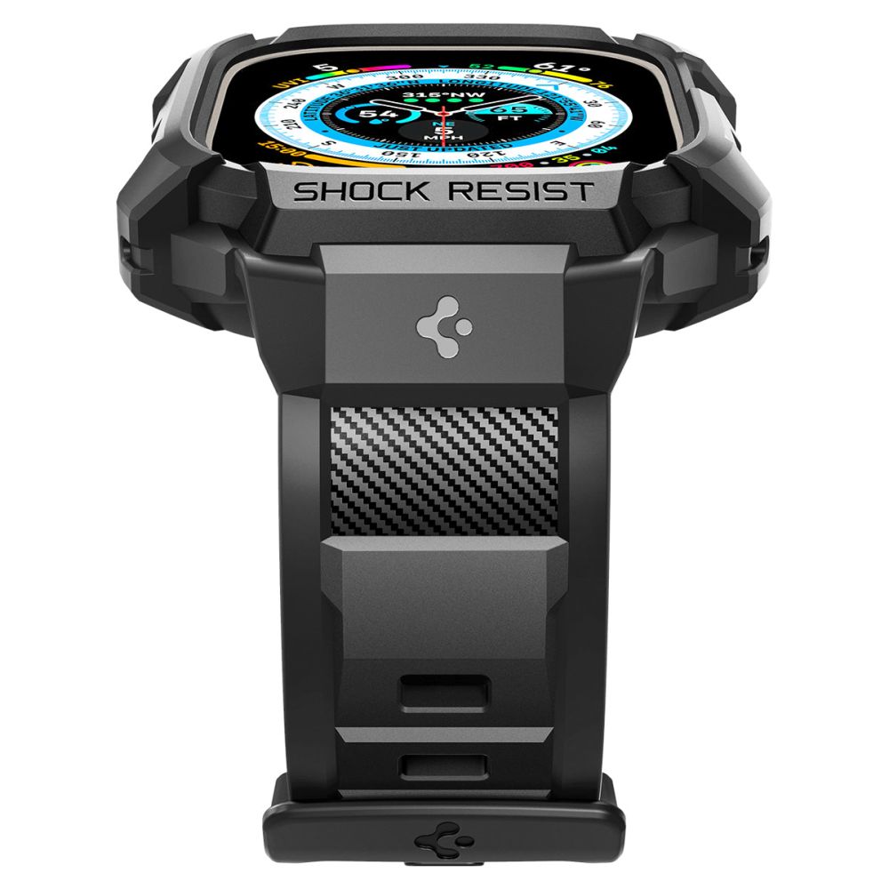 Etui Spigen Rugged Armor Pro dla Apple Watch Ultra Series, Czarne