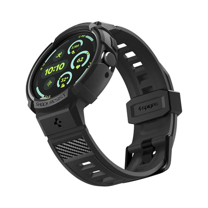 Spigen Rugged Armor Pro Case for Google Pixel Watch 41mm Series, Black ACS09484