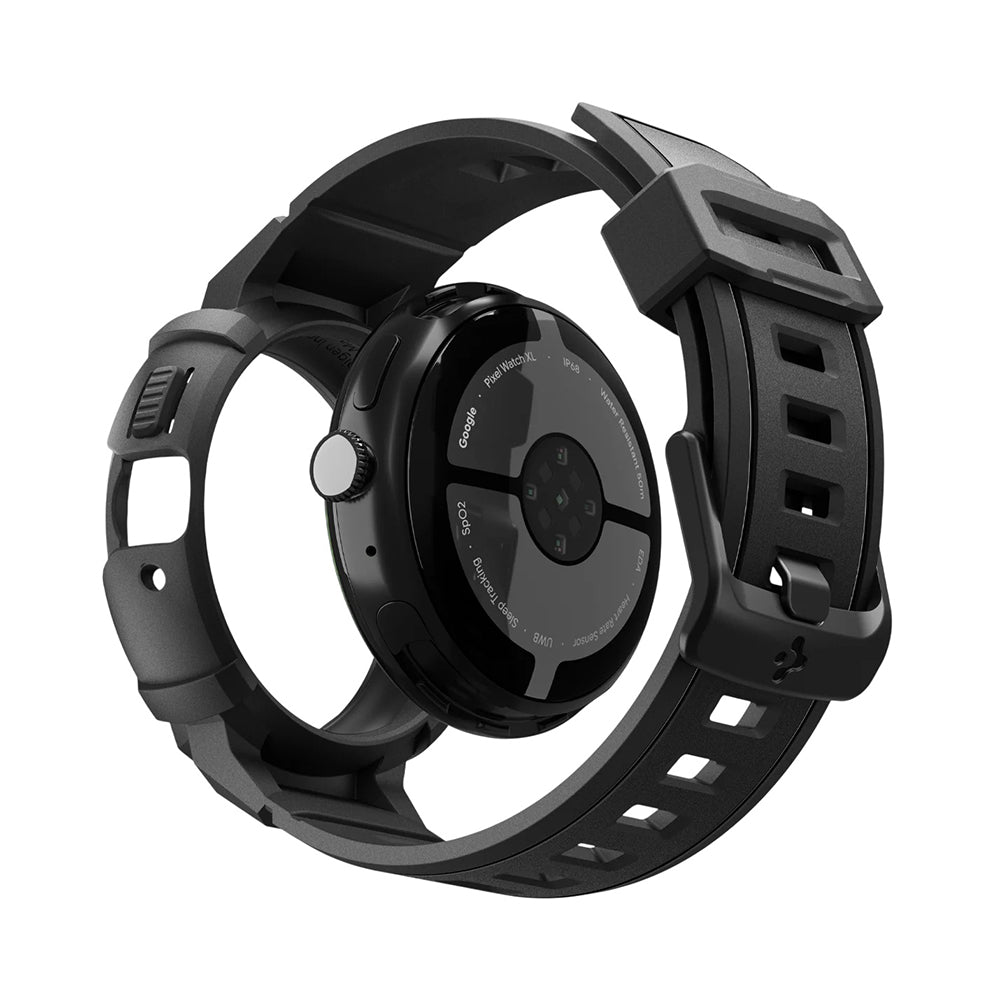 Spigen Rugged Armor Pro Case for Google Pixel Watch 41mm Series, Black ACS09484
