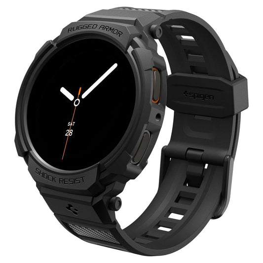 Obudowa Spigen Rugged Armor Pro dla Samsung Galaxy Watch8 44mm, Czarna ACS10007
