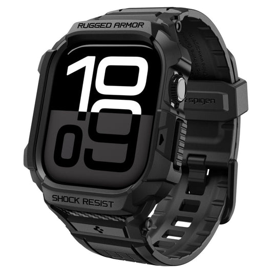Etui Spigen Rugged Armor Pro V2 dla Apple Watch Series 10 / 11 42mm, Czarne Matowe ACS10494