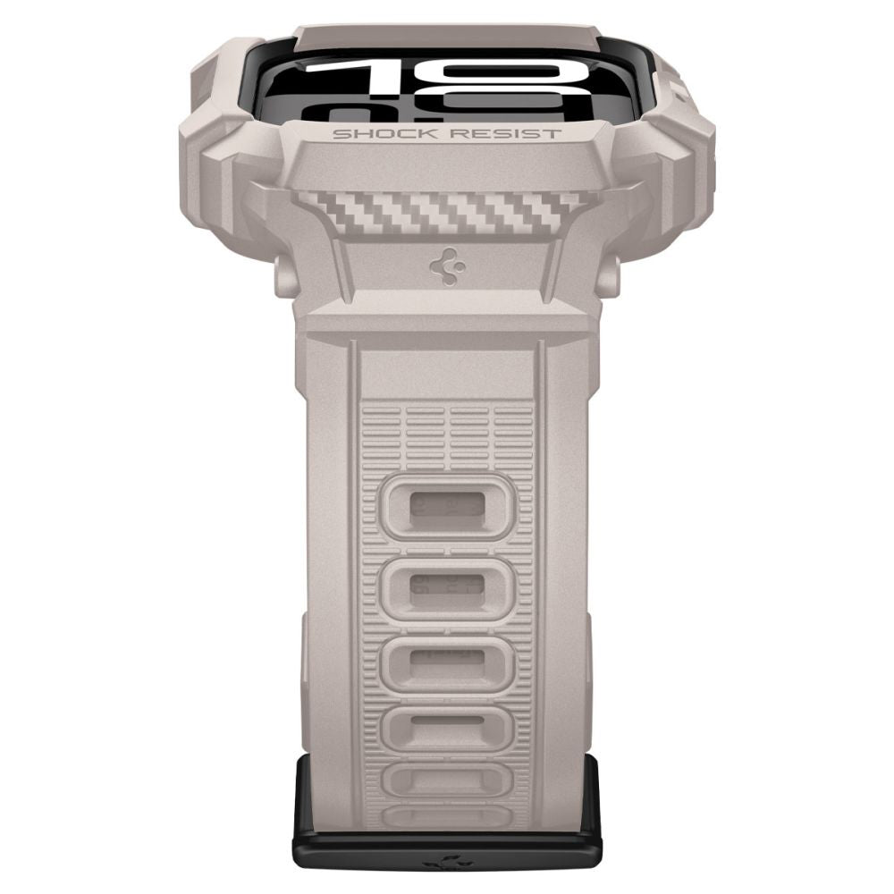 Etui Spigen Rugged Armor Pro V2 dla Apple Watch Series 10 / 11 46mm, Beżowe ACS10506