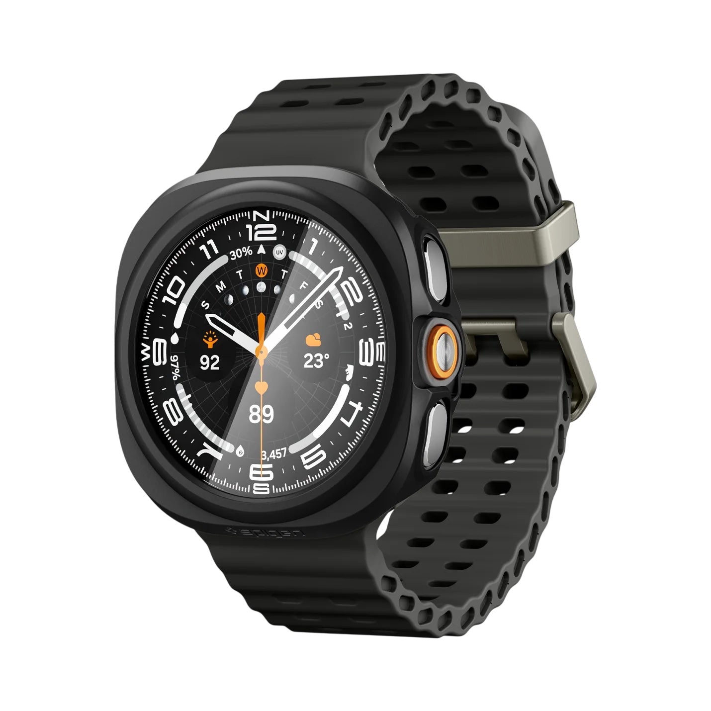 Etui Spigen Thin Fit 360 do Samsung Galaxy Watch Ultra2, czarne ACS11609