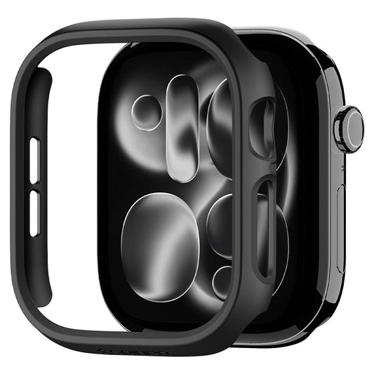 Etui Spigen Thin Fit do Apple Watch 12 46mm, czarne ACS11890