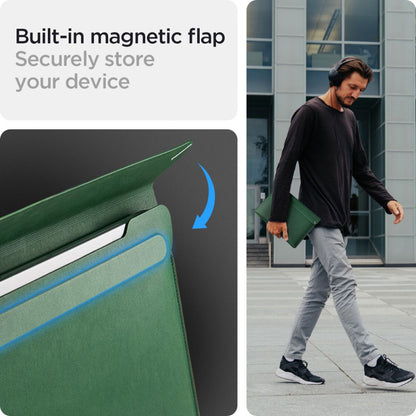Etui Spigen Valentinus na laptop 15 cali - 16 cali, Zielony