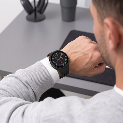 Etui Tech-Protect Defense do Samsung Galaxy Watch9 / Watch8 40mm, Zestaw 2 sztuki, Czarny / Przezroczysty