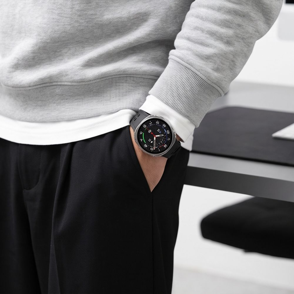 Etui Tech-Protect Defense do Samsung Galaxy Watch9 / Watch8 40mm, Zestaw 2 sztuki, Czarny / Przezroczysty