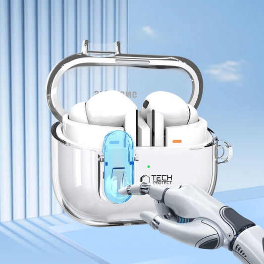 Etui Tech-Protect Flexair dla Samsung Galaxy Buds3 FE / Buds3 Pro / Buds3, Przezroczyste