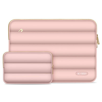 Etui Tech-Protect PUFFY na laptopa 15 cali / 16 cali, Różowy