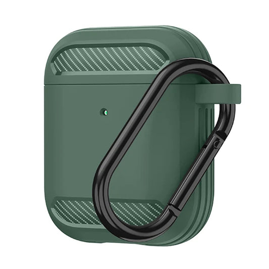Etui Techsuit Carbon na Apple AirPods Gen 2 / Gen 1, Zielony