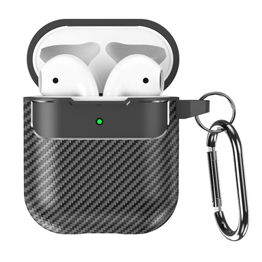 Etui Techsuit CarbonFiber do Apple AirPods Gen 2 / Gen 1, czarne